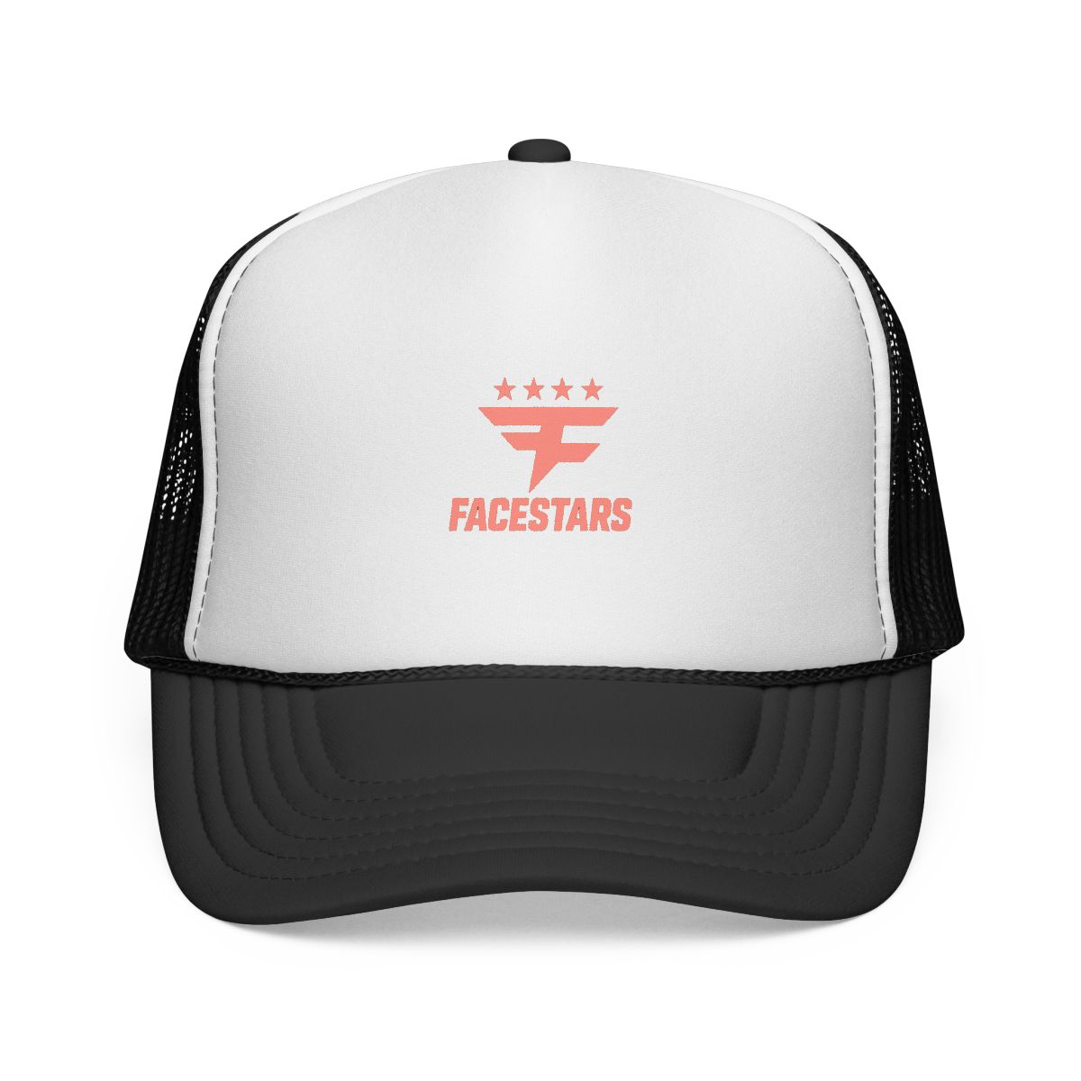Four Star Curved Brim Trucker Hat (Black) - Official hats merchandise