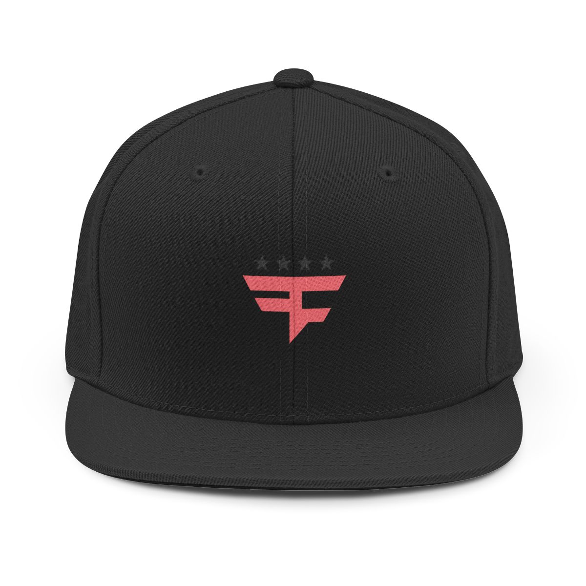 Four Star 3D Snapback Hat (Red)