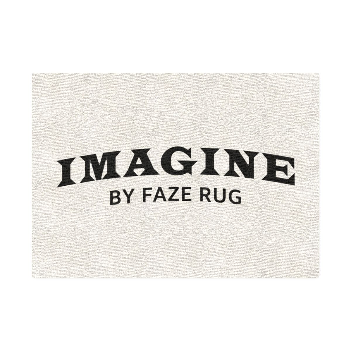 FaZe Rug Imagine Bold Typography Area Rug - Gamer Fan Room Decor - Official Creator merchandise