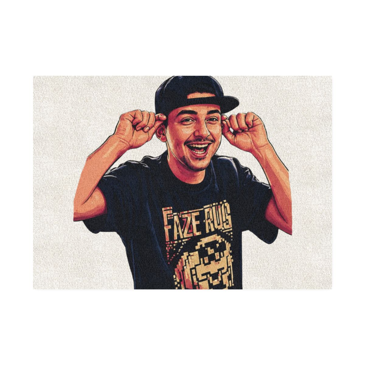 FaZe Rug YouTuber Fan Area Rug - Official Creator merchandise