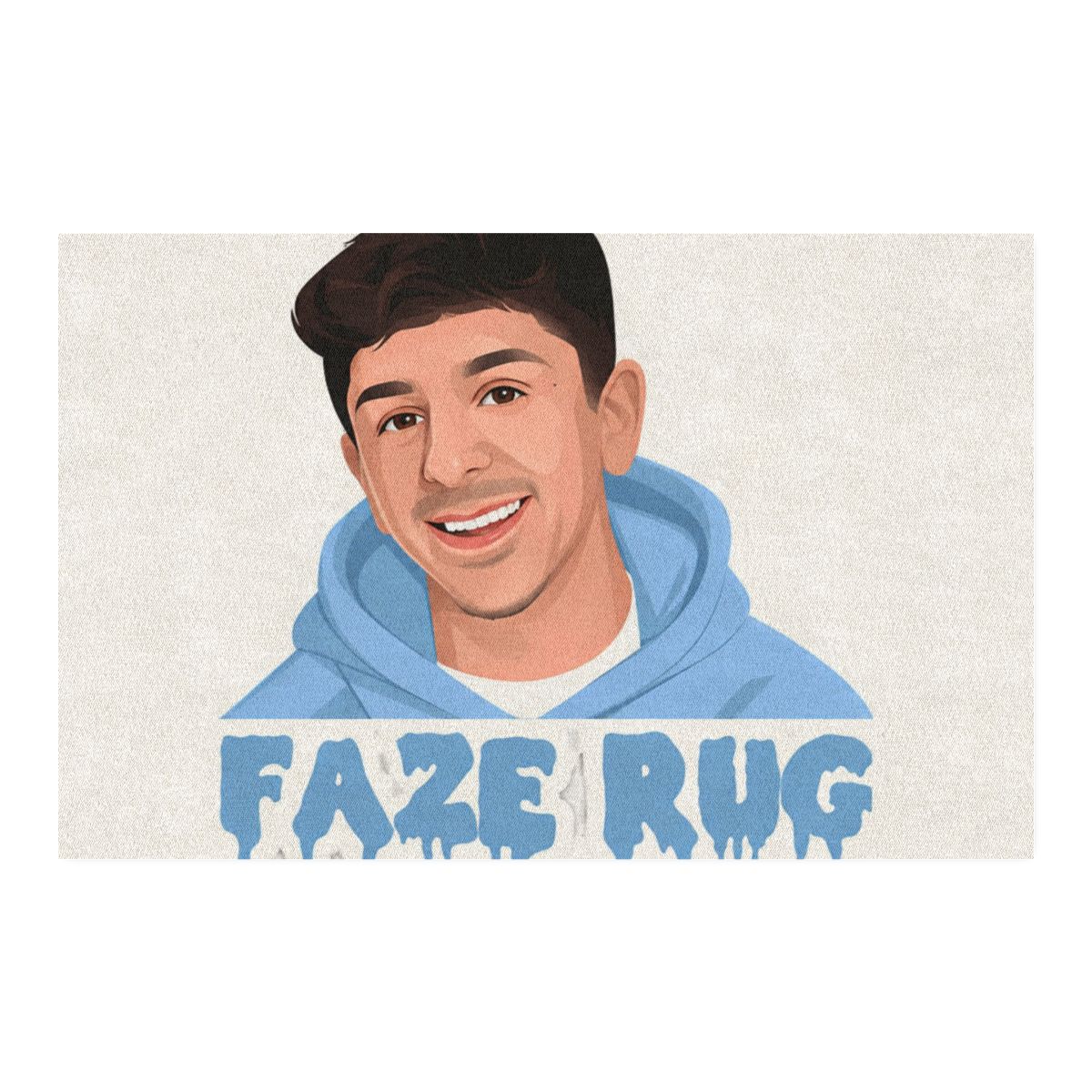 FaZe Rug Iconic Portrait Area Rug - Gaming Room Fan Decor - alternate angle 1, merchandise