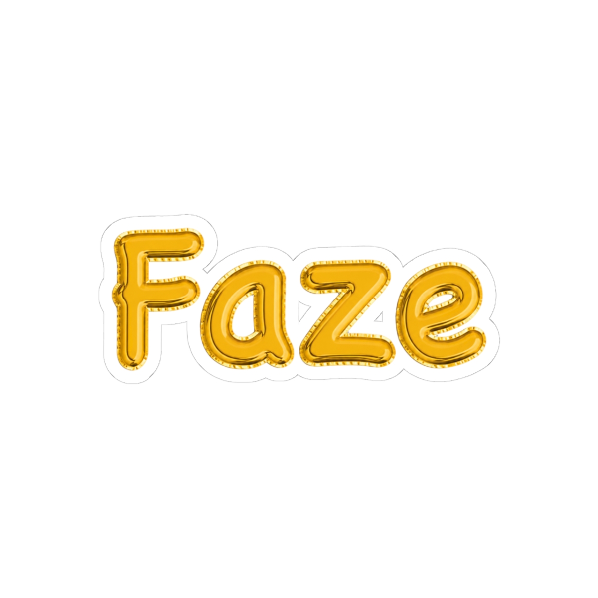 Golden FaZe Clan Balloon Foil Esports Sticker - Official stickers merchandise