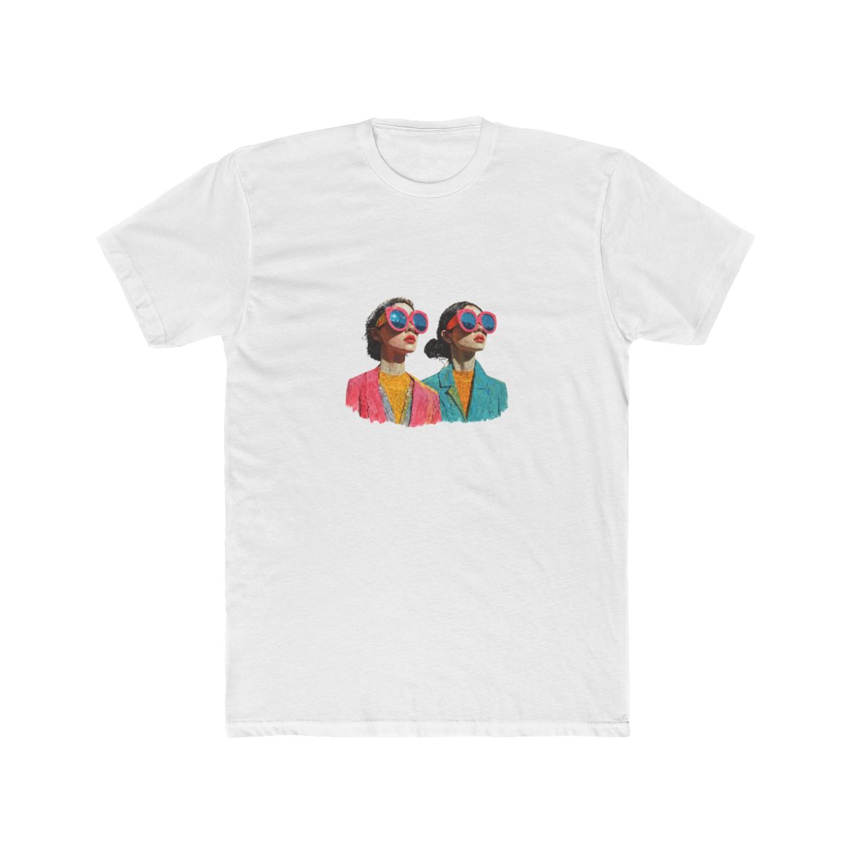 Mother Daughter Sunny Wooden Portrait T Shirt - Heartwarming Family Gift - Official t-shirts merchandise