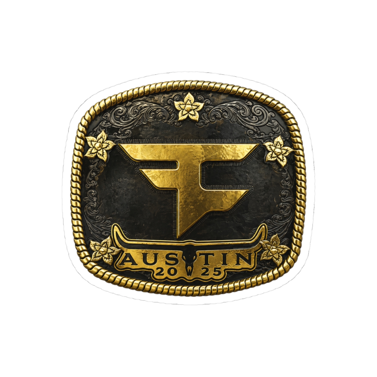 FaZe Clan Austin Gold Edition CS2 Art Sticker | Bold Esports Decal