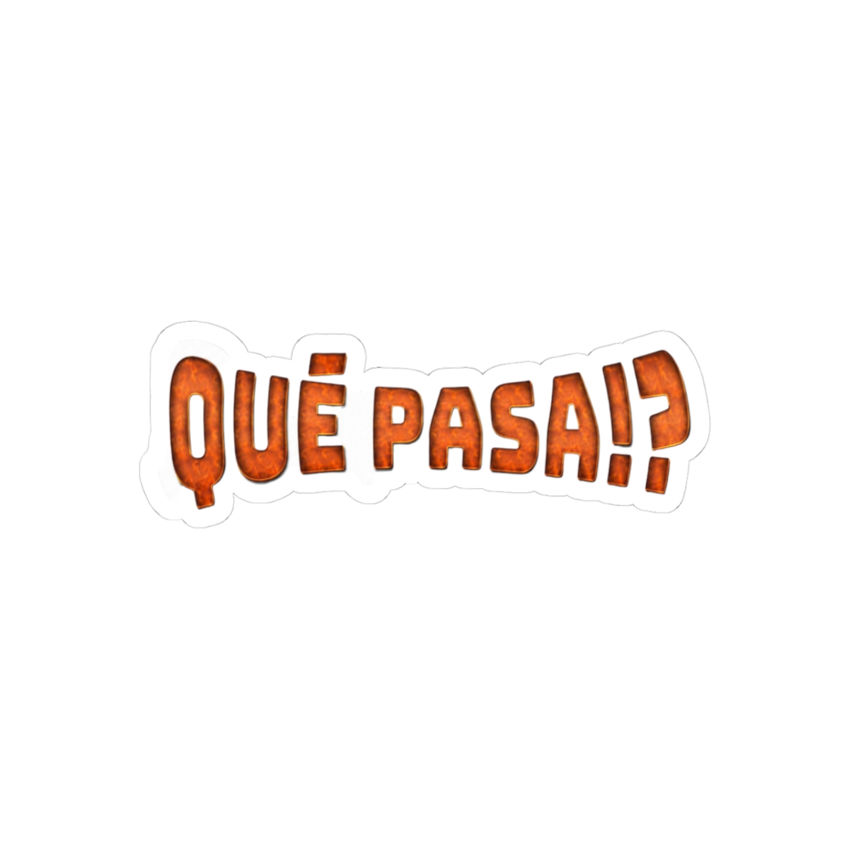 Qué Pasa6 Edgy Arcade Style Vinyl Sticker - Official stickers merchandise