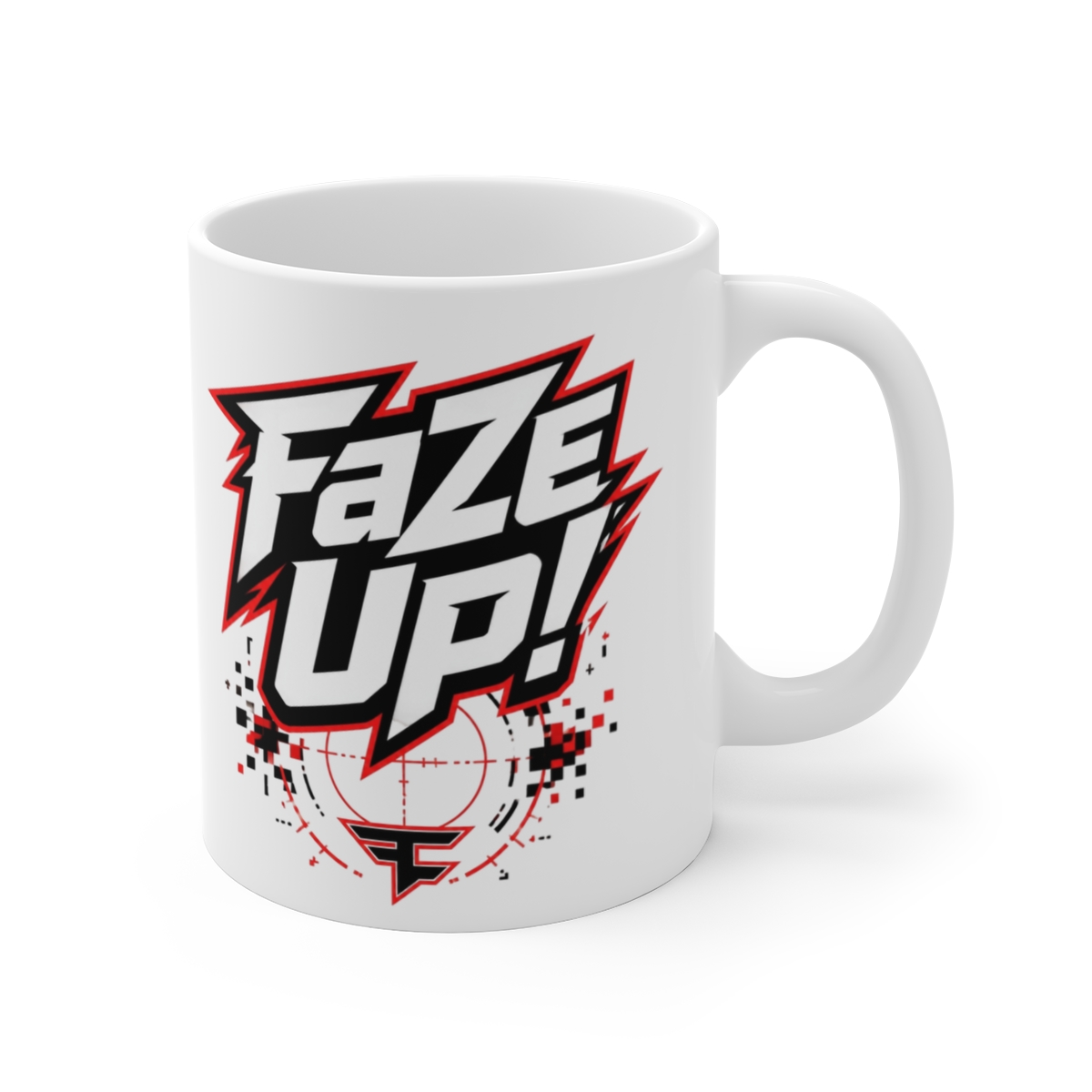 FaZe "FaZe Up!" White Mug - FaZe official mugs-drinkware merch